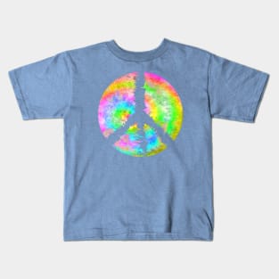 Tie Dye Peace Sign Kids T-Shirt